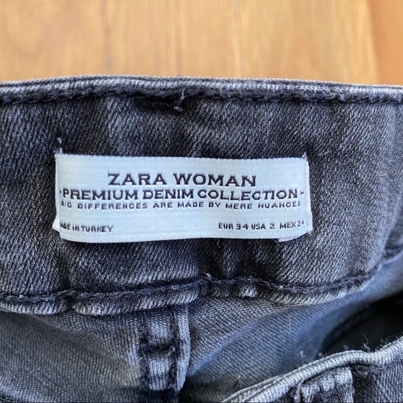 Zara Premium Distressed Denim Sz 2 - Picture 5 of 5